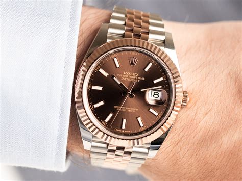 rolex datejuste chocolade dial|rolex datejust 41 126331.